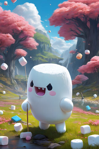 Kawii Marshmellow Eatin..