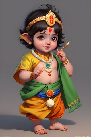 Adorable Little Krishna 🌼✨