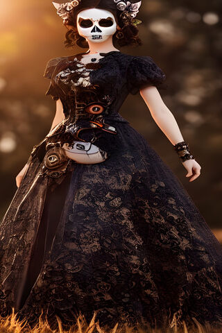 Enigmatic Elegance: The Skull Queen 👑💀