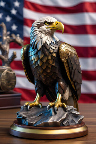 Majestic Eagle Sculpture 🇺🇸