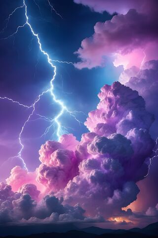Lightning With Clouds