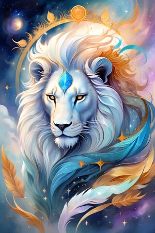 Majestic Cosmic Lion 🌌..
