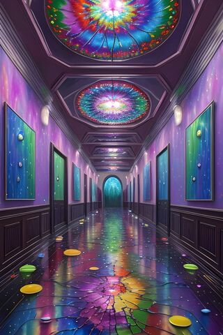 Mystical Hallway of Colors 🌈✨