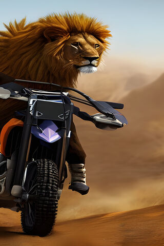 The Roaring Rider 🦁🏍️