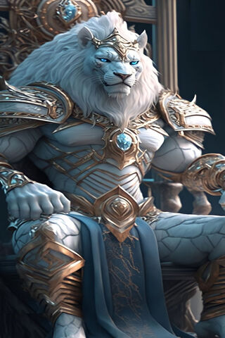 LION WARRIOR KING ART