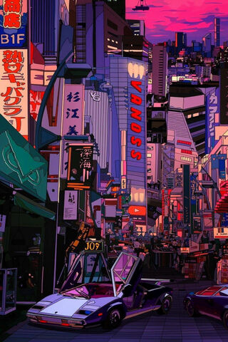 Neon Dreams of the City..