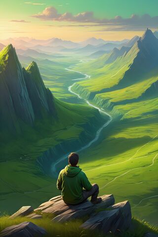 Lonley Moutain Man