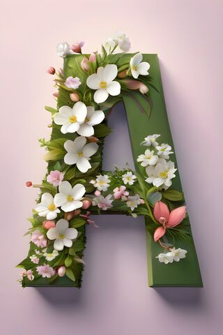 Letter A Flowers