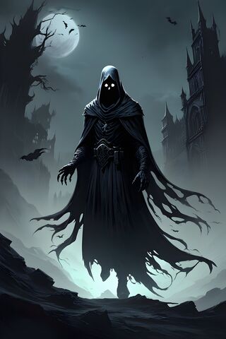 The Shadowed Figure 🌑🦇
