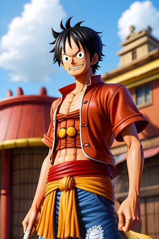 Luffy: The Pirate King in the Making! 🏴‍☠️✨