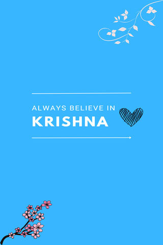 Believe in Krishna 💙