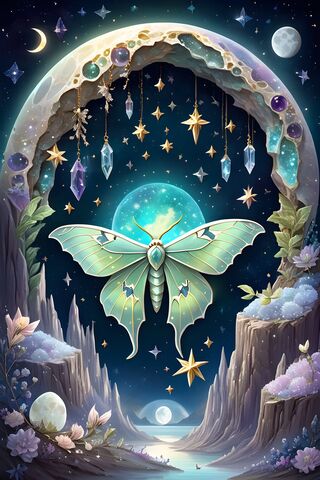 Lunar Moth Geode