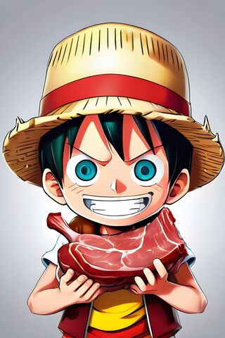 Luffy With Meat