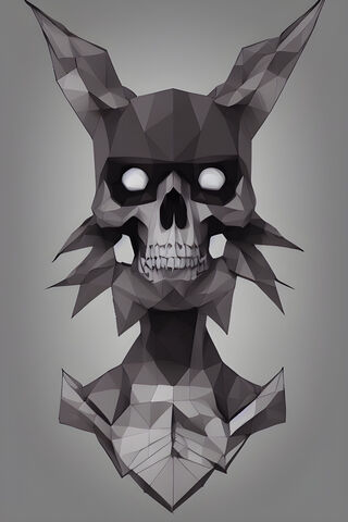 Low Poly Skull