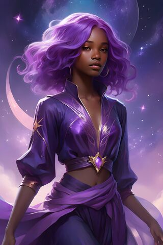 Enchanting Celestial Sorceress 🌌✨