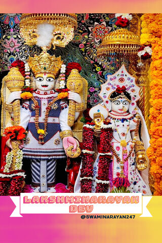 Divine Blessings: Lakshminarayan Dev 🌼✨