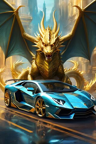 Lambo With Dragon