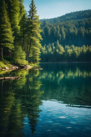Tranquil Reflections 🌲💧