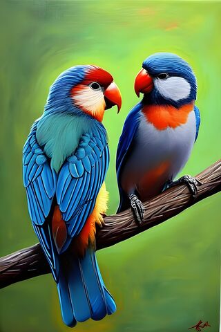 Colorful Companions 🦜💚