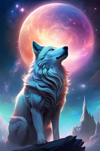 Celestial Wolf Under th..