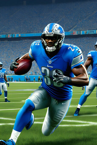 Roaring to Victory: The Lions in Action! 🦁🏈