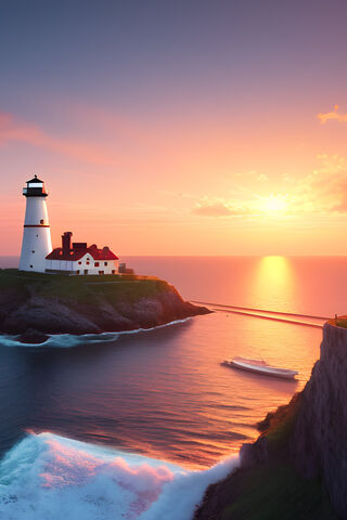 Serene Sunset at the Li..