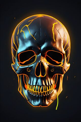 Glowing Skull Art 💀✨