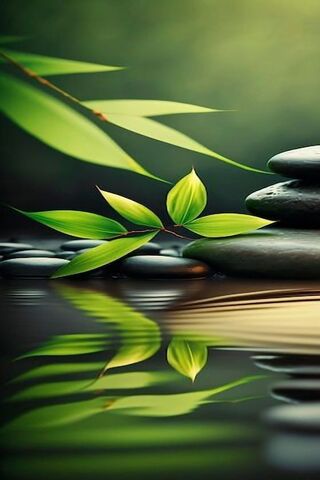 Tranquil Reflections 🌿🪨