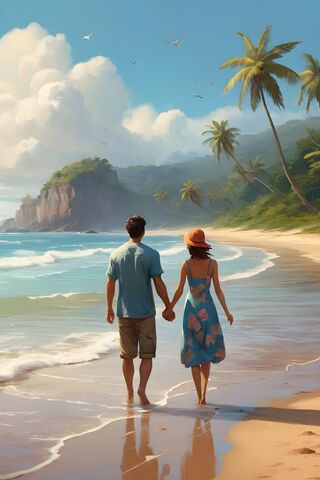 Romantic Beach Stroll �..