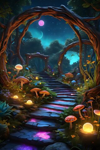 LunarPunk Wiccan Sanctum Courtyard Inspiration