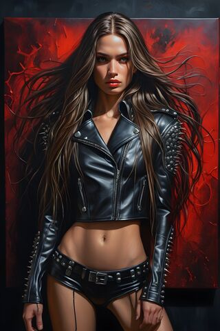 Fierce Elegance in Leat..