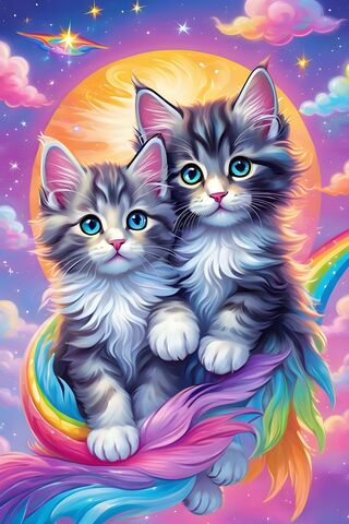 Lisa Frank Style Main C**n Kittens