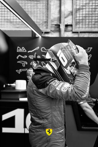 Ready to Race: Leclerc Prepares for Action! 🏎️💨