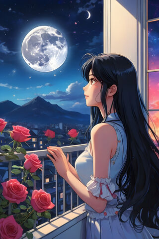 Looking At The Moon