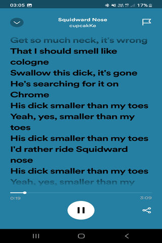 Squidward Nose Lyrics 🎶