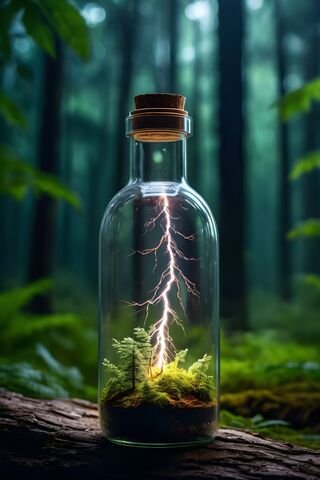Lighting In A Bottle Forest