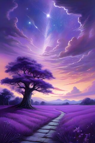 Enchanted Twilight 🌌🌳