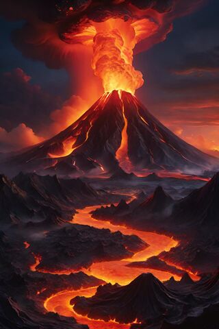Fiery Eruption 🌋🔥