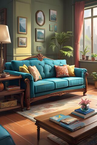 Cozy Living Room Vibes 🛋️🌿