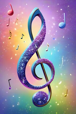 Lavender Musical Note