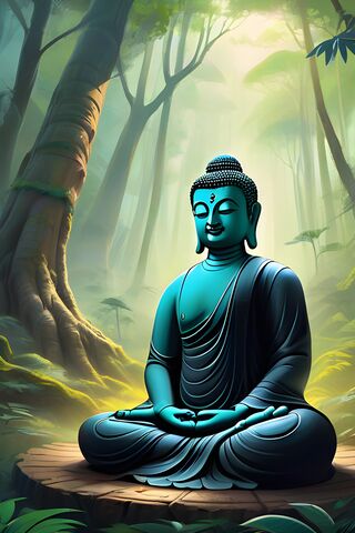 Serene Buddha in the Enchanted Forest 🌿✨