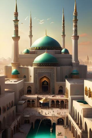 Majestic Mosque at Dusk..