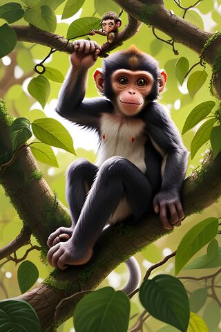 Monkey In A Tree