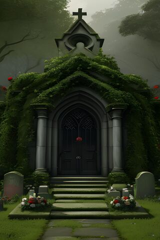 Enchanted Tombstone Retreat 🌿⚰️