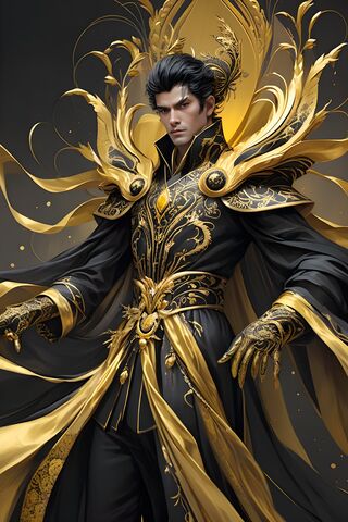 Man In Black and Gold Clothes