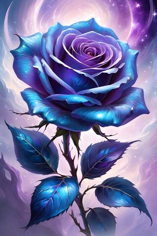 Enchanted Blue Rose 🌹✨