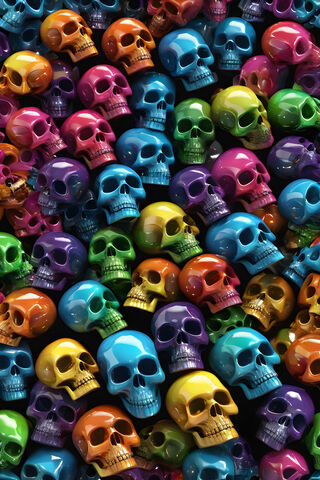 Vibrant Skulls: A Colorful Celebration of Life