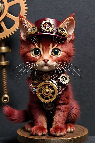 Maroon Kitty