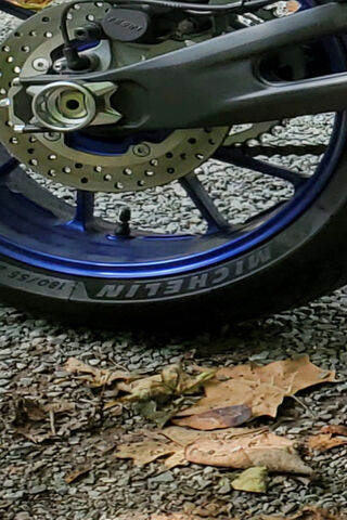 Close-Up of a Motorcycle Wheel 🚴‍♂️🔧
