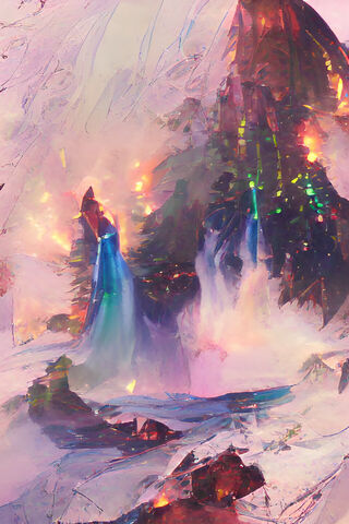 Enchanted Waterfall 🌈✨
